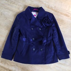 Janie and Jack coat dark purple